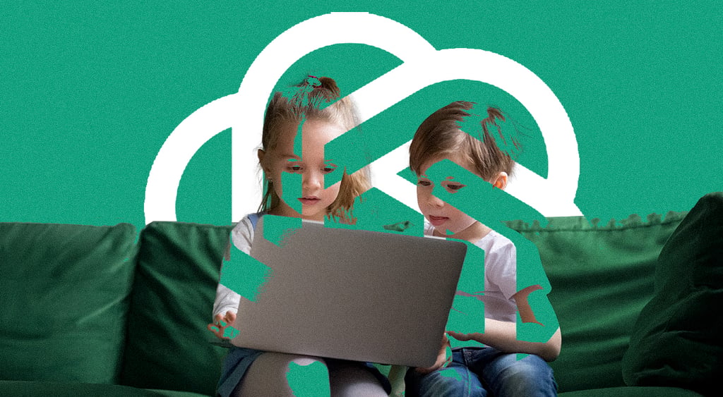 green chatgpt green and white logo overlaps with boy and girl on laptop