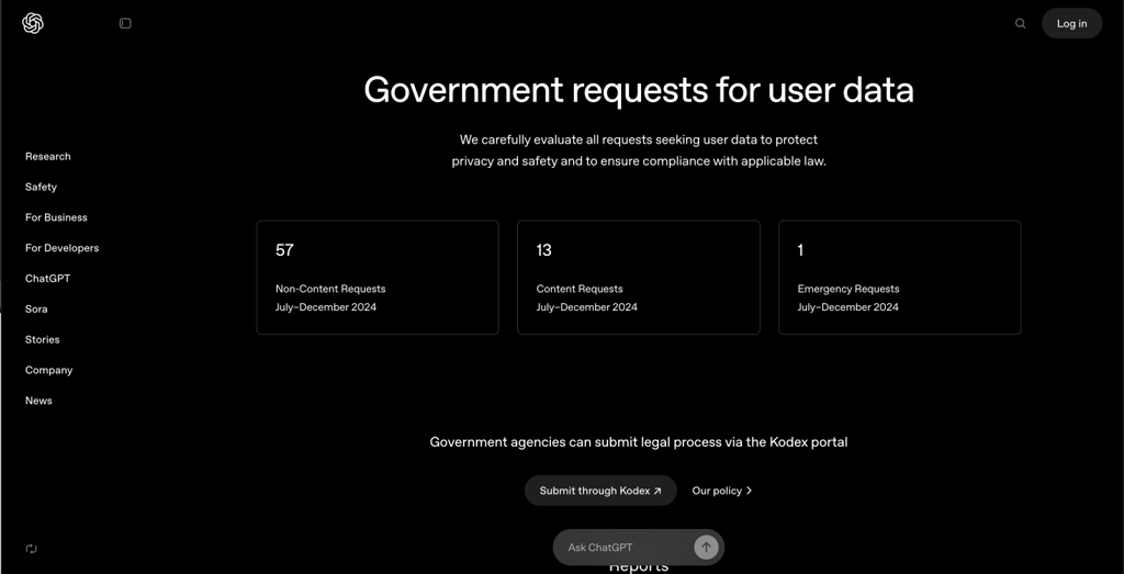 data collection open ai