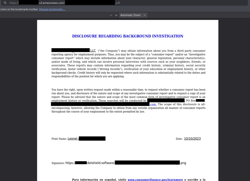 AJT Compliance data leak