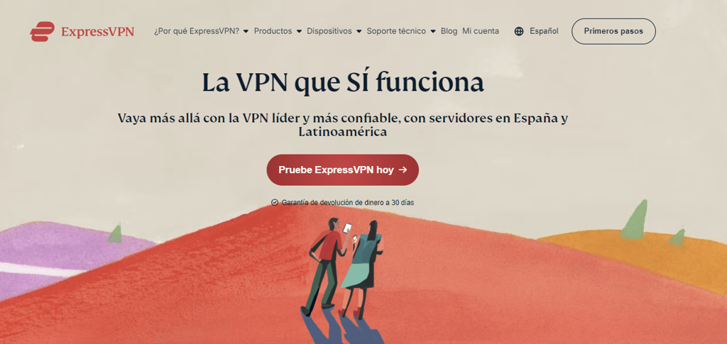 expressvpn homescreen