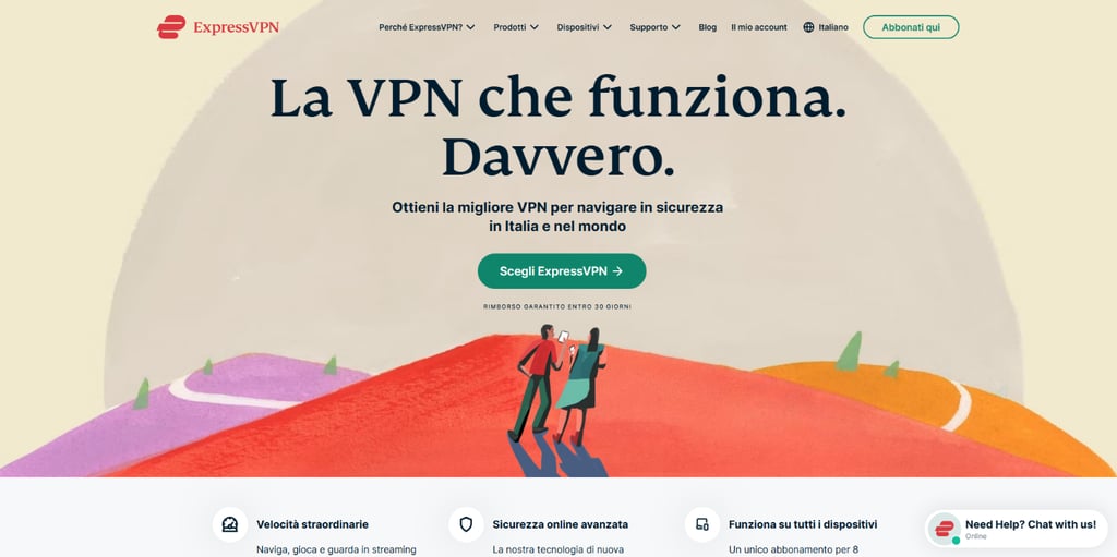 expressvpn homepage it