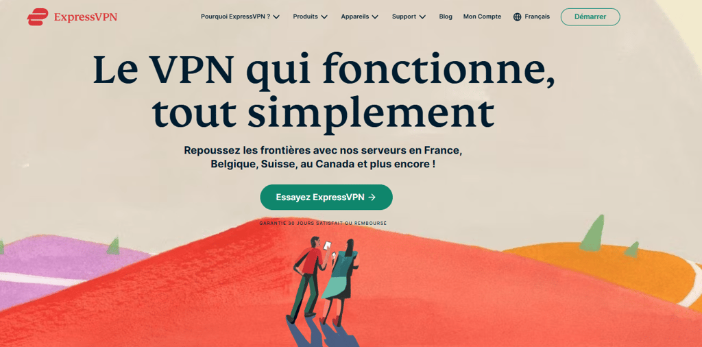 ExpressVPN website