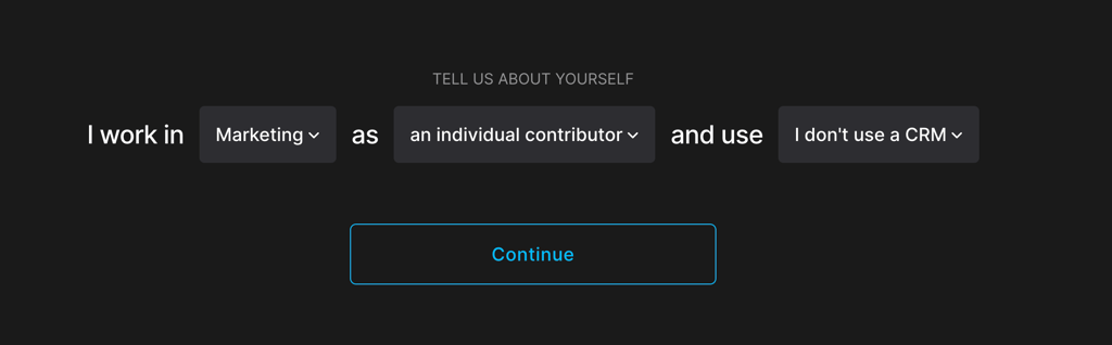 Fathom’s onboarding questions