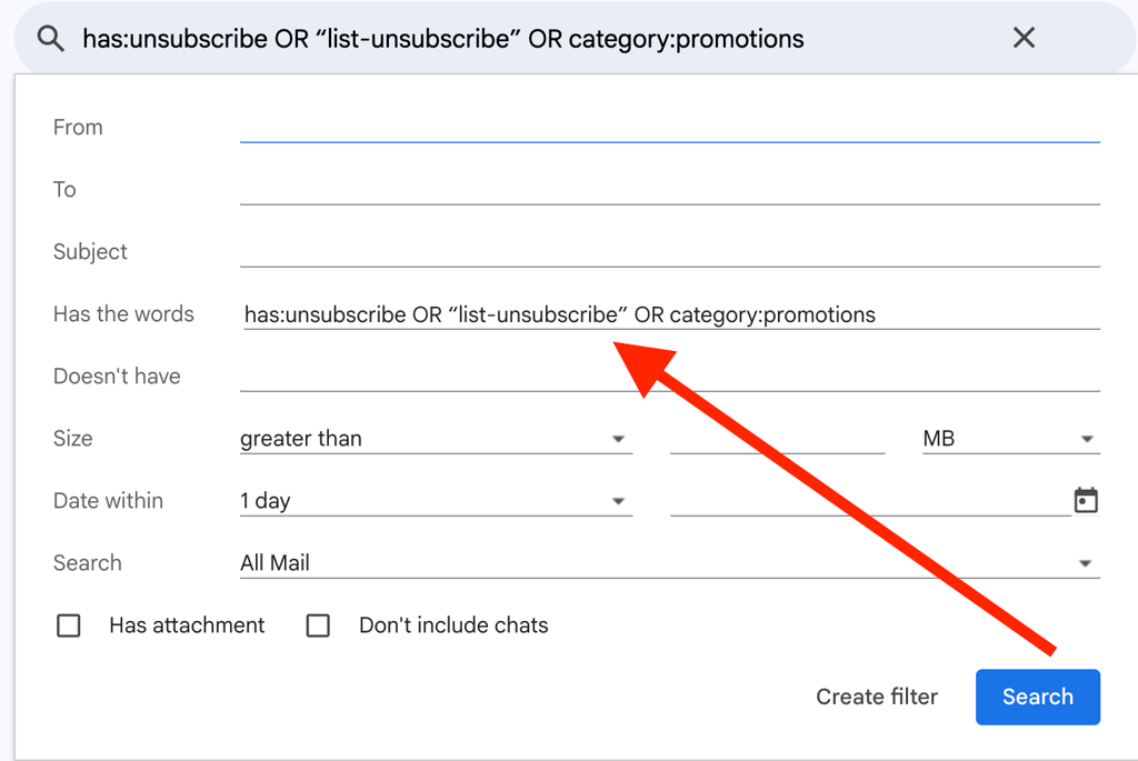 Unsubscribe from spam emails