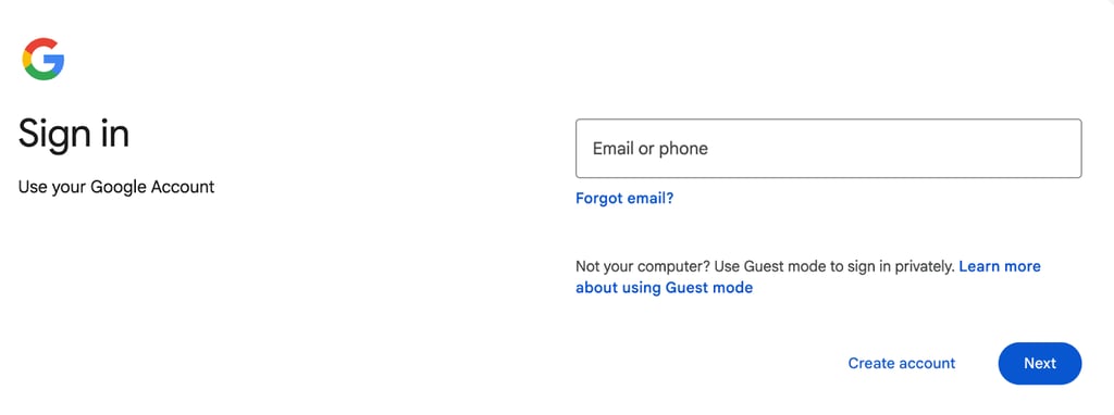 google login
