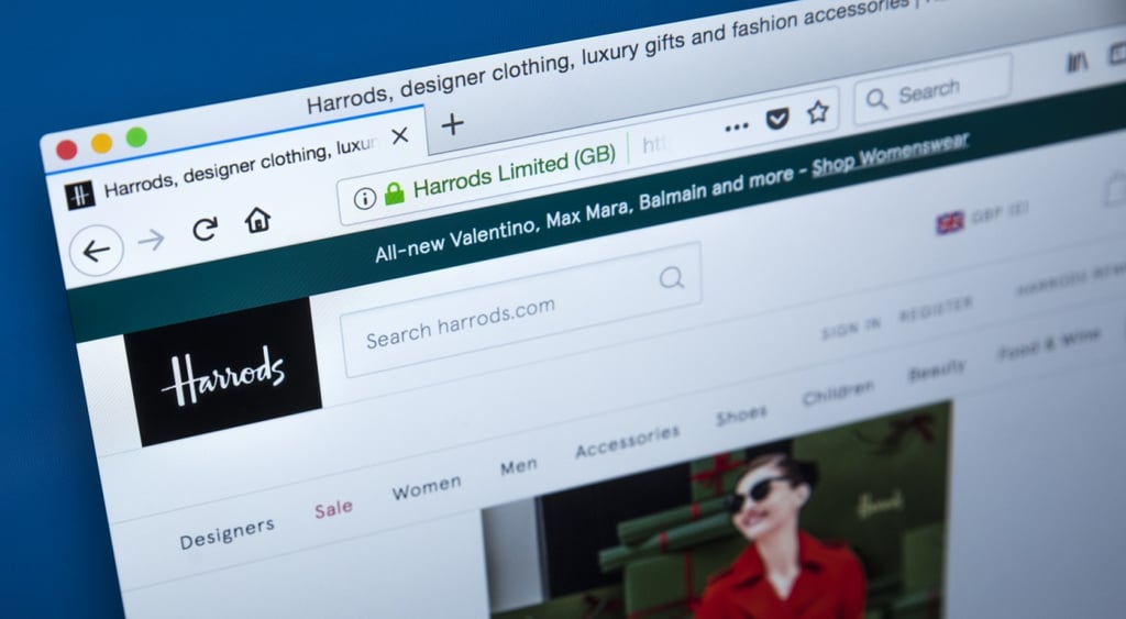 Harrods online shpping