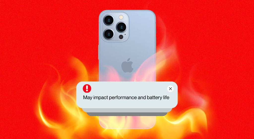 iphone fire hot battery