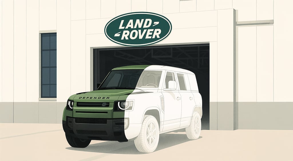 jaguar land rover logo empty car SUV