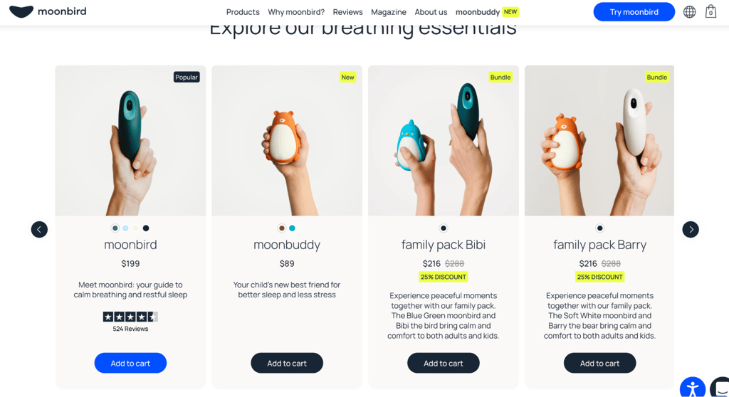 Moonbird select the tool