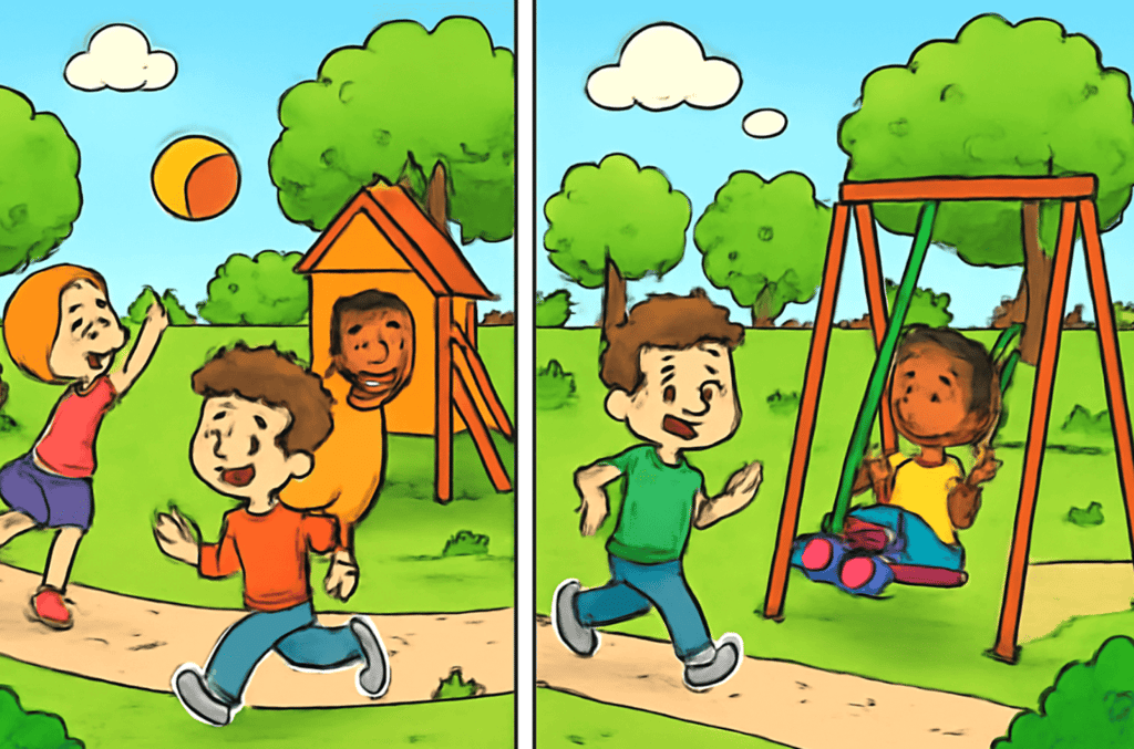 Perplexity AI spot the difference image – hard level