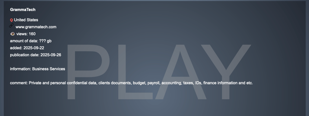 Play ransomware post