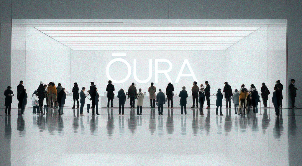 People in queue for Oura Ring