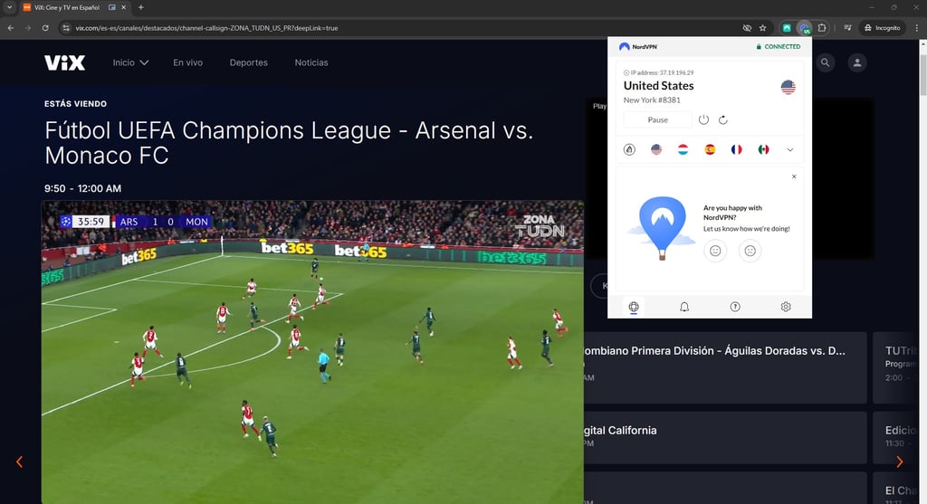 vix streaming uefa with vpn