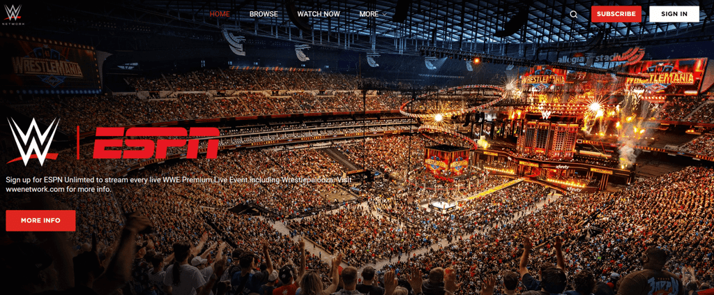 WWE Network official website