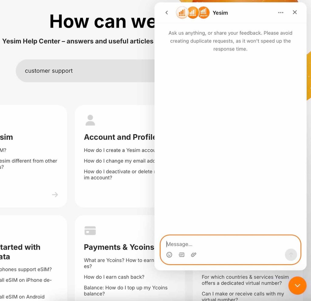 yesim chatbot app