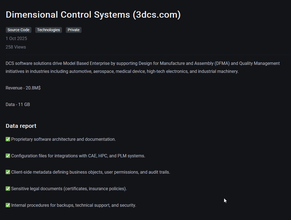 3DCS ransomware attack