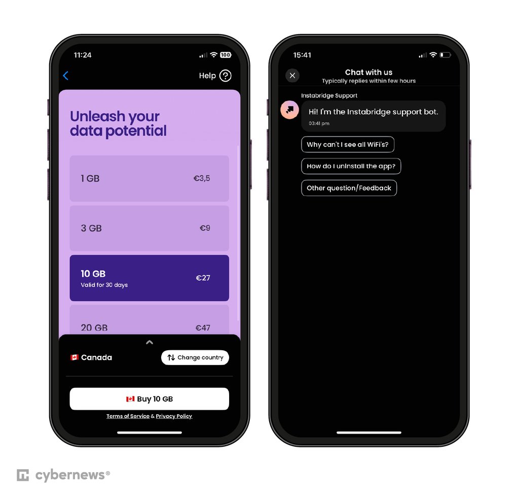 Using Instabridge eSIM in Canada