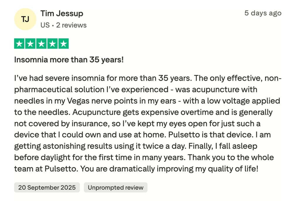 Pulsetto review insomnia