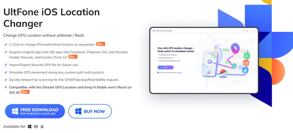 UltFone location changer