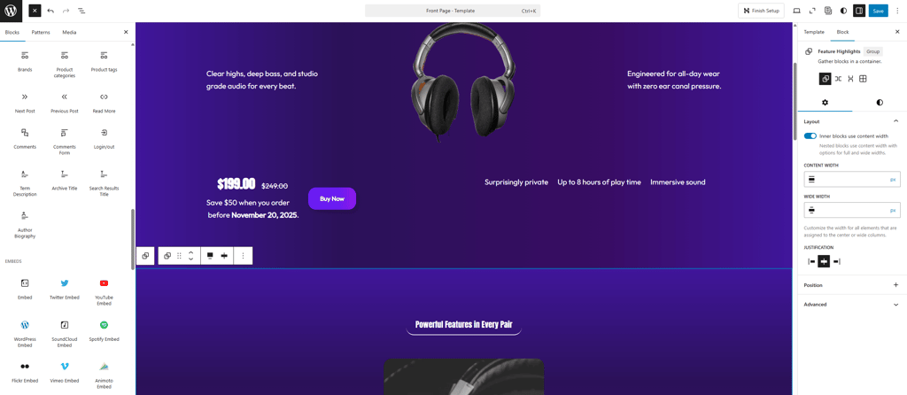 WordPress audio enthusiast shop