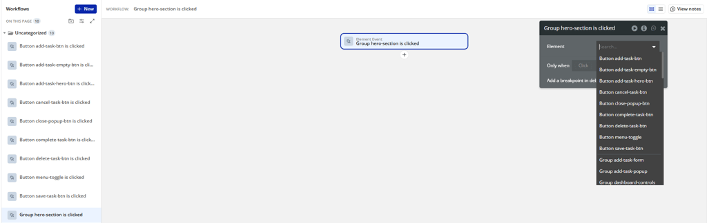 Adding workflows within Bubble