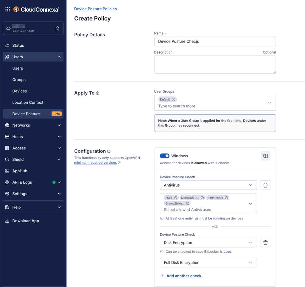 CloudConnexa focuses on identity-based, zero-trust principles