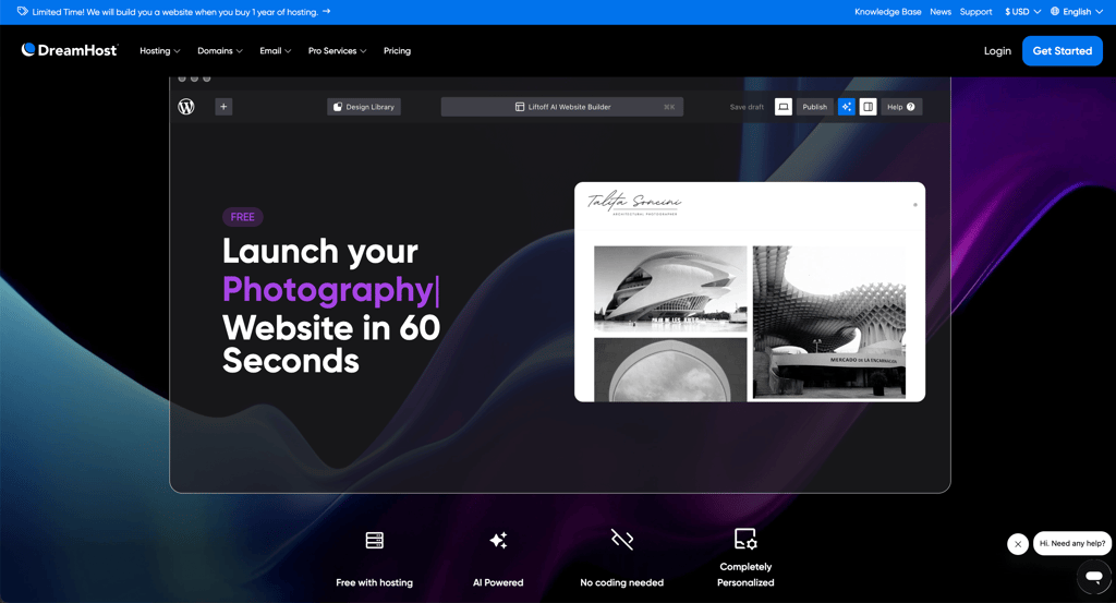 Starting with DreamHost Liftoff