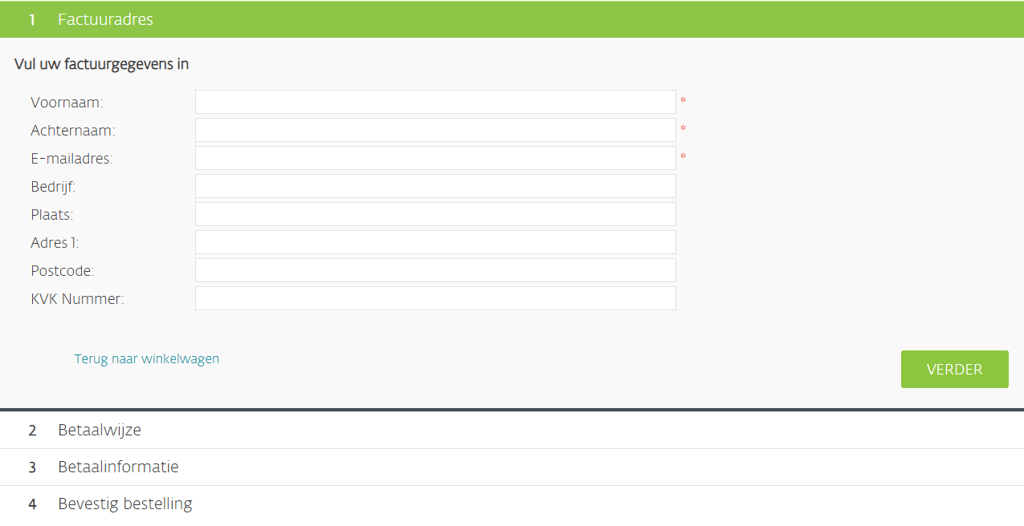 NL Eset fill out information