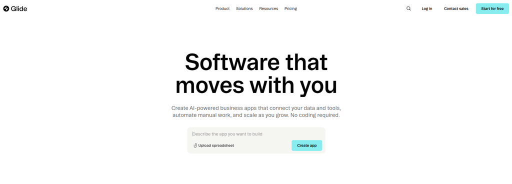 Build fully-fledged PWAs and business tools using Glide.