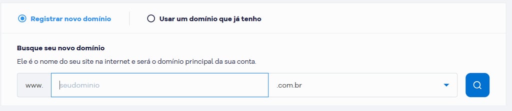 hostgator choose a domain br
