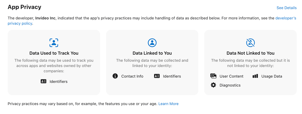 invideo ai privacy policy