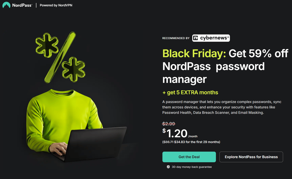 NordPass Black Friday 2025