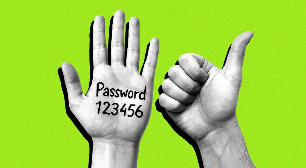 Easy password; 123456; password reuse