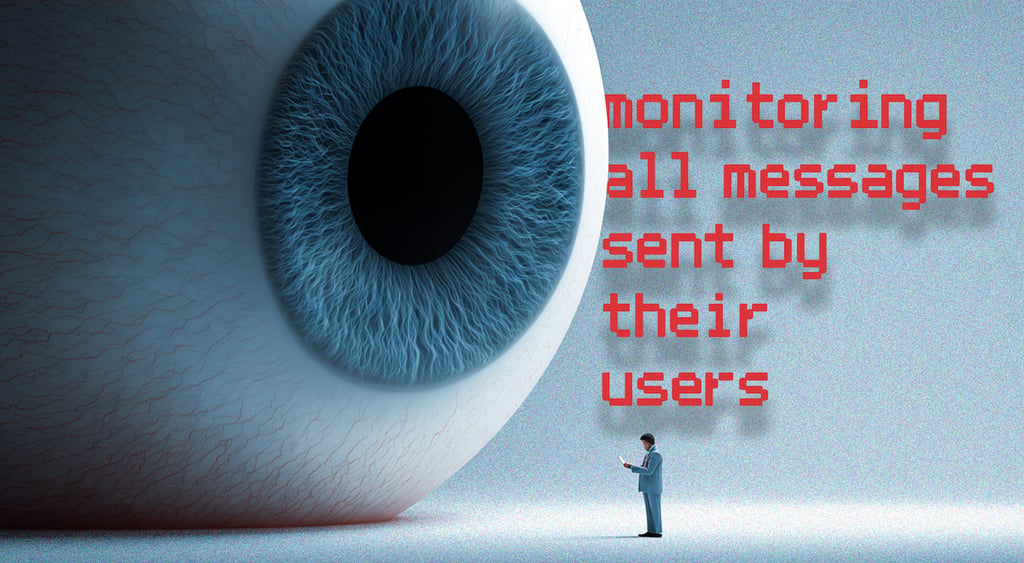 person-texting-and-a-massive-eyeball-staring-at-him