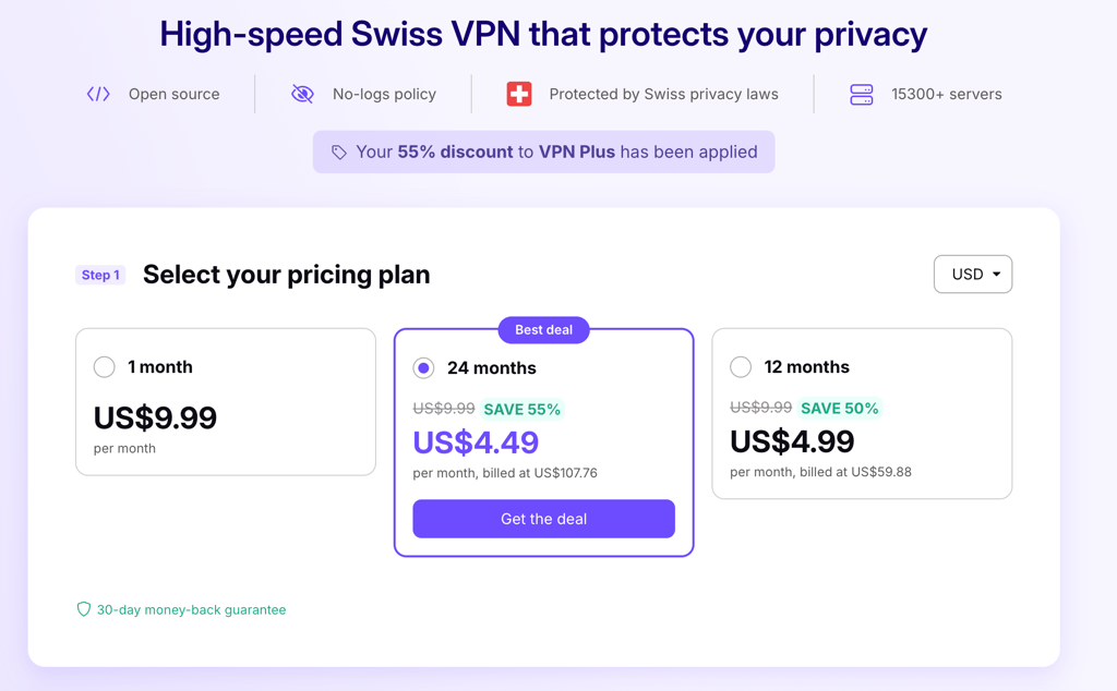 ProtonVPN october 2025 plan