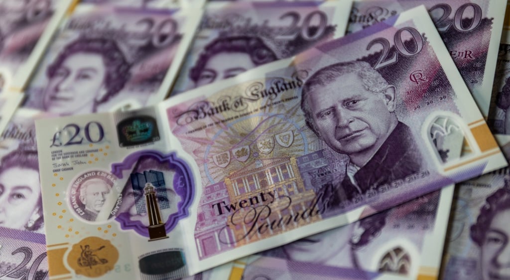 purple poud sterlings, king charles, queen elizabeth II
