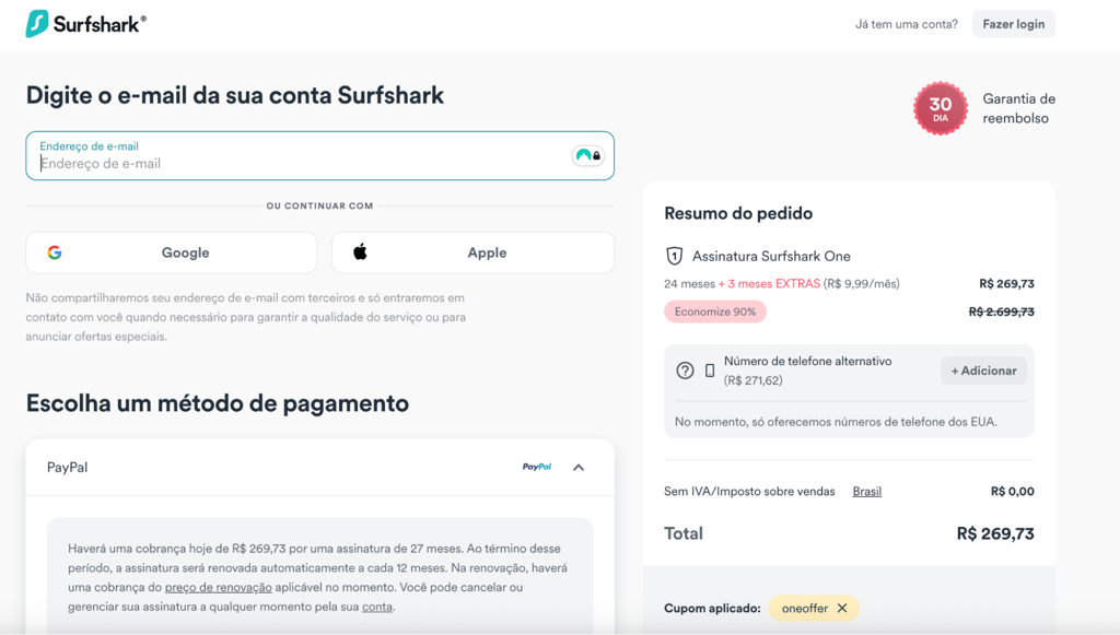 Purchasing Surfshark Antivirus