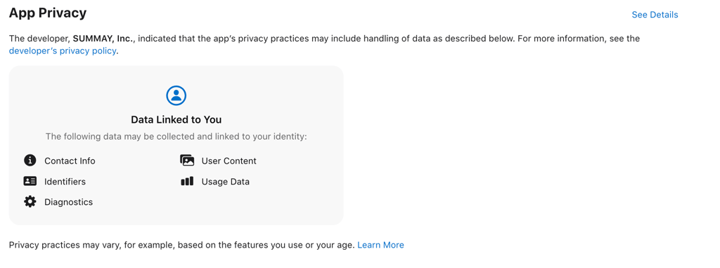 sunsama privacy policy ios
