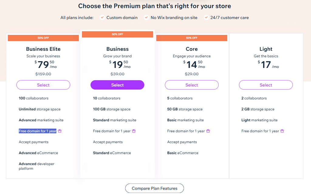 wix-pricing-october