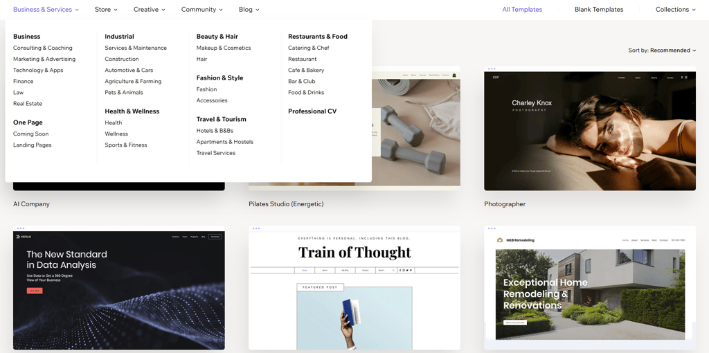 wix-templates-by-category