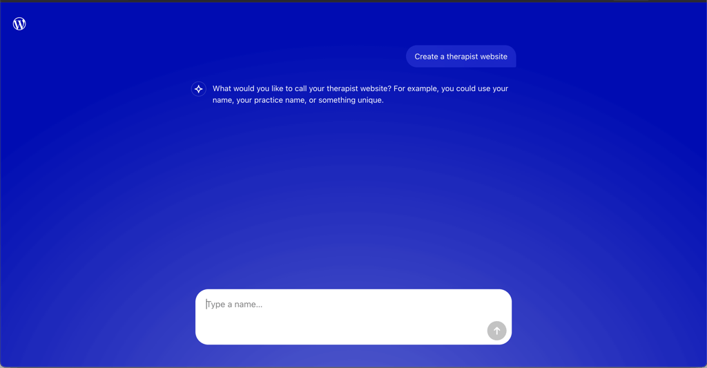 AI website builder on WordPress.com
