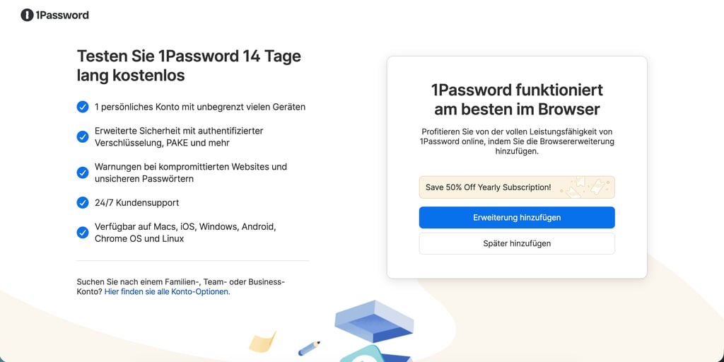 1Password-Gutschein