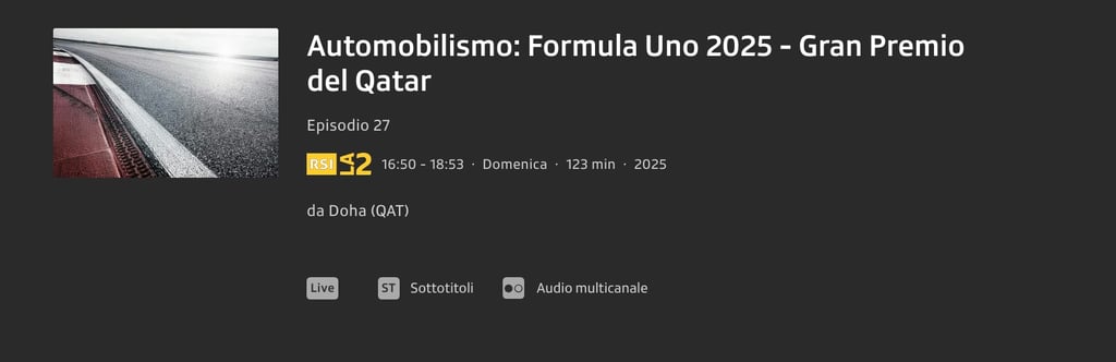 Formula Uno 2025 - Gran Premio del Qatar