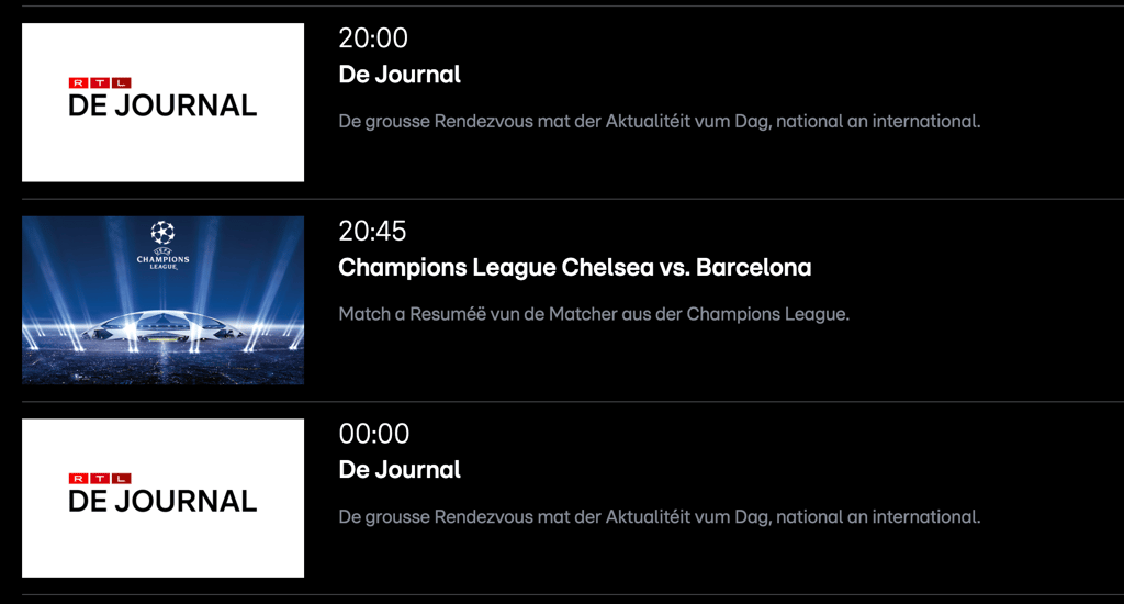 Chelsea vs Barcelona schedule