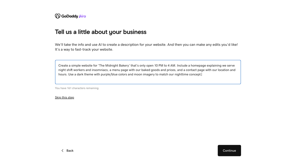 godaddy web builder airo toolkit