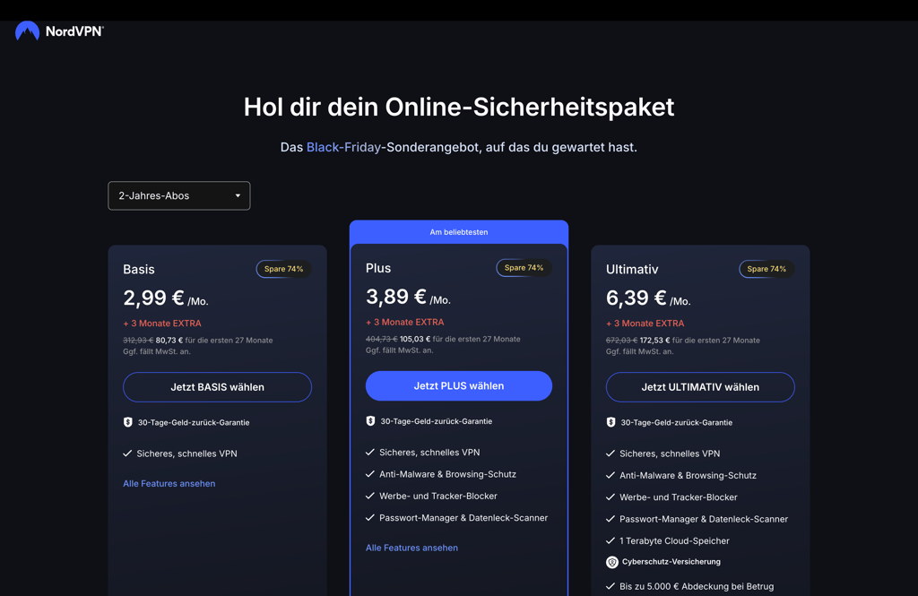 NordVPN-BF-Preise