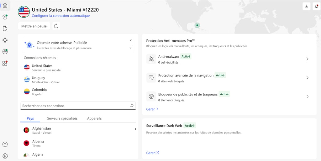 NordVPN us miami server fr