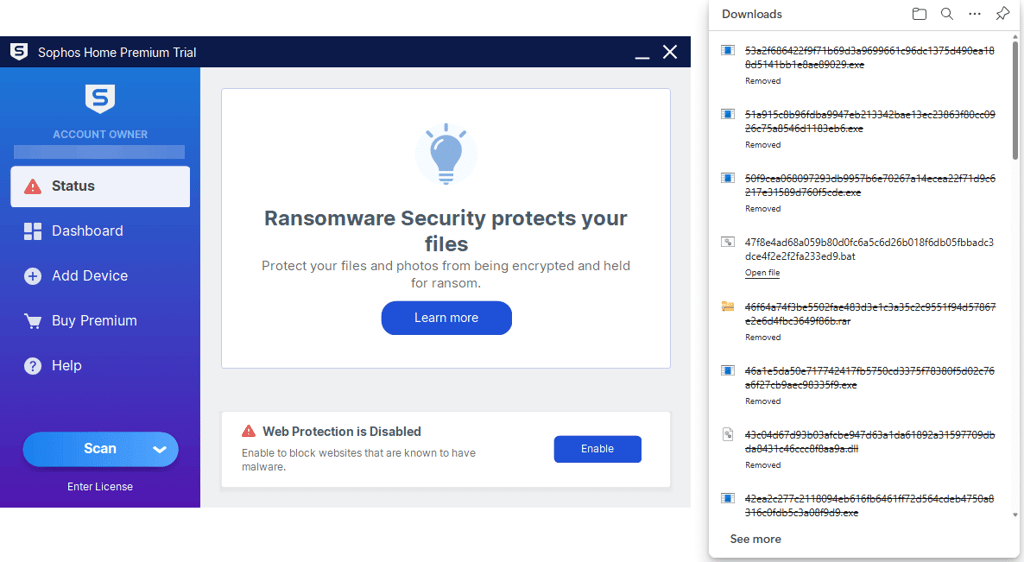 sophos rtp comparison