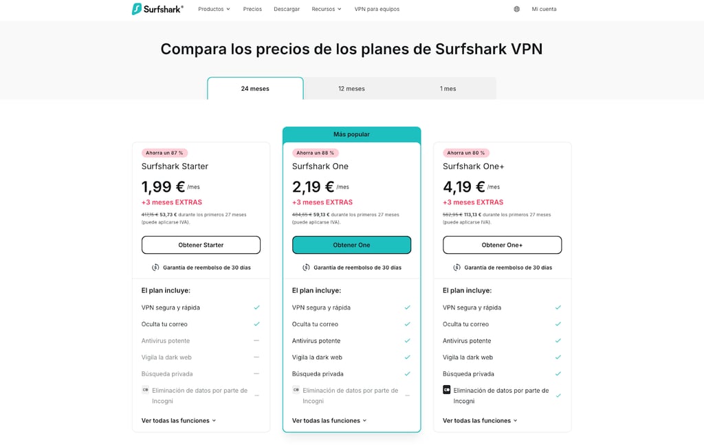 Surfshark BF deals 2025