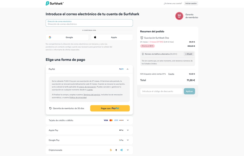 Surfshark black friday vpn 2025